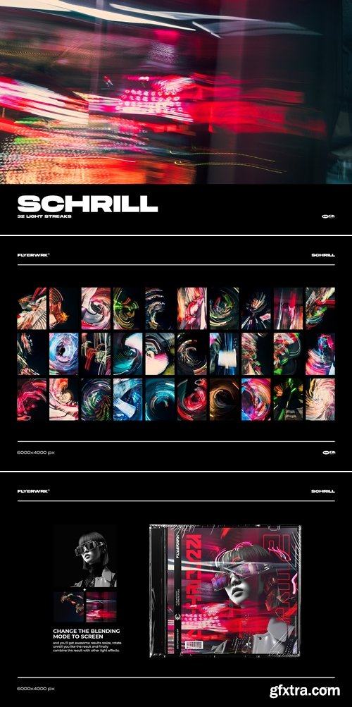 FLYERWRK - Textures Made of Colorful Lights | Schrill