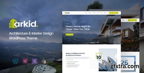 Themeforest - Arkid - Architecture and Interior Design WordPress Theme 27042821 v2.0.1