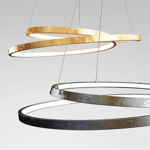 '3dsky Pro - Ring Pendant Light - Gold and Black' '3dsky Pro - Ring Pendant Light - Gold and Black'