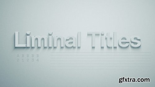 Liminal Titles Or Logo 3321142 - Project for After Effects