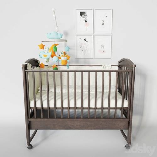'3dsky Pro - Baby cot Fiorellino Penelope' '3dsky Pro - Baby cot Fiorellino Penelope'