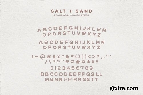 CreativeMarket - Salt And Sand Stamped Typeface