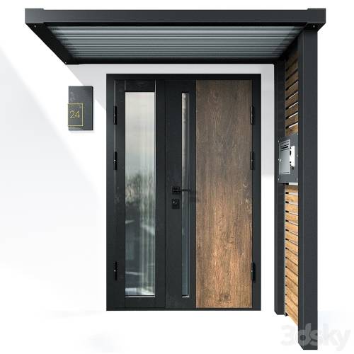'3dsky Pro - Modern entrance 02'
