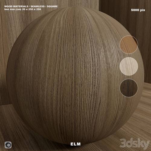 '3dsky Pro - Material wood (seamless) elm - set 125'