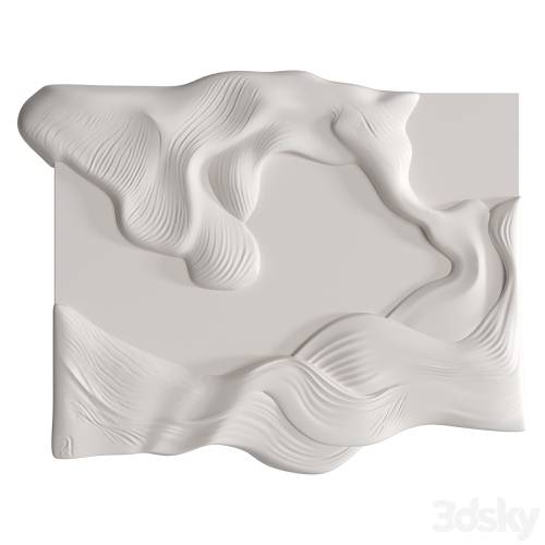 '3dsky Pro - Gypsum panel Waves' '3dsky Pro - Gypsum panel Waves'