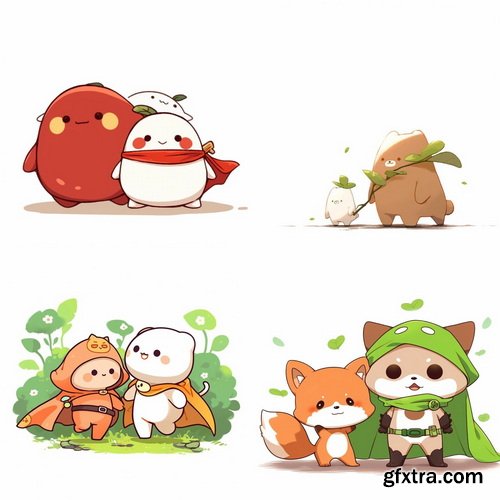 432 Midjourney Prompts for Cute Kawaii Vol 2