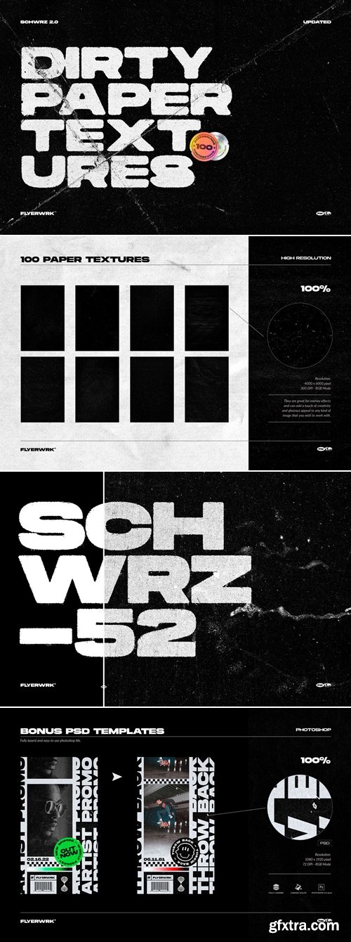 FLYERWRK - Schwrz Paper Textures