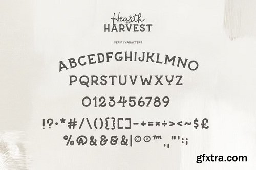 CreativeMarket - Hearth & Harvest Rustic Font Duo