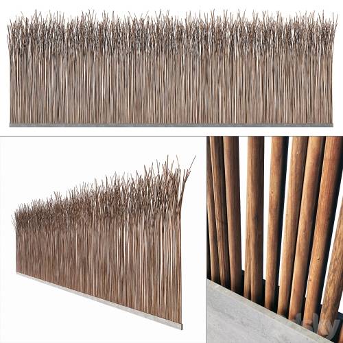 '3dsky Pro - Screen long branch thin decor n5 / Long screen of thin branches No. 5'