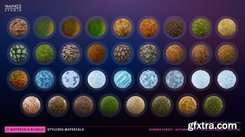 Fab - Stylized 250 Materials Bundle v4.18-4.27, 5.0-5.2