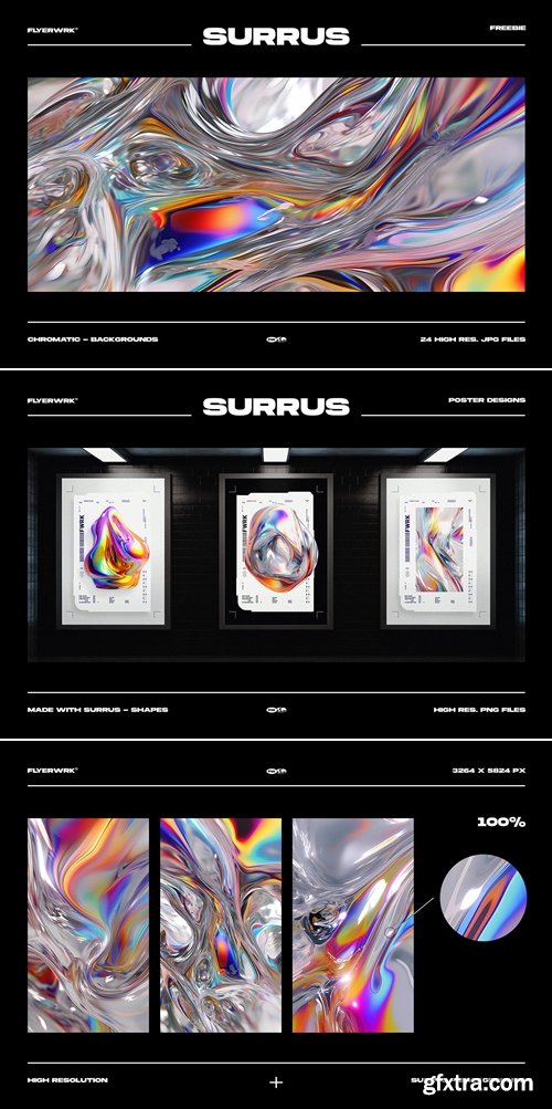FLYERWRK - SURRUS Chromatic Backgrounds