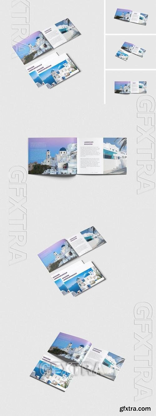A4 Landscape Magazine Mockup HK3UJ3U A4 Landscape Magazine Mockup HK3UJ3U