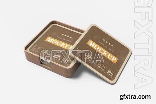 Paper Coaster Mockup 3BLXCT4 Paper Coaster Mockup 3BLXCT4