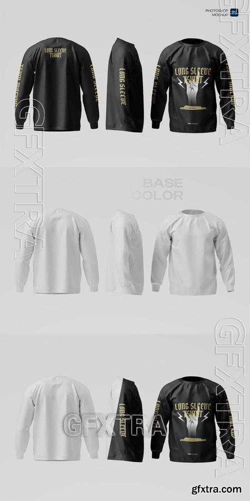 Long Sleeve Tshirt Mockup XZ5JEBQ