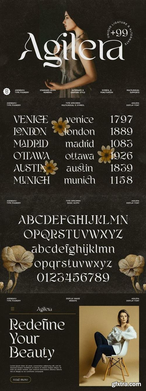 Creativemarket - Agilera - Stylish Ligature Font