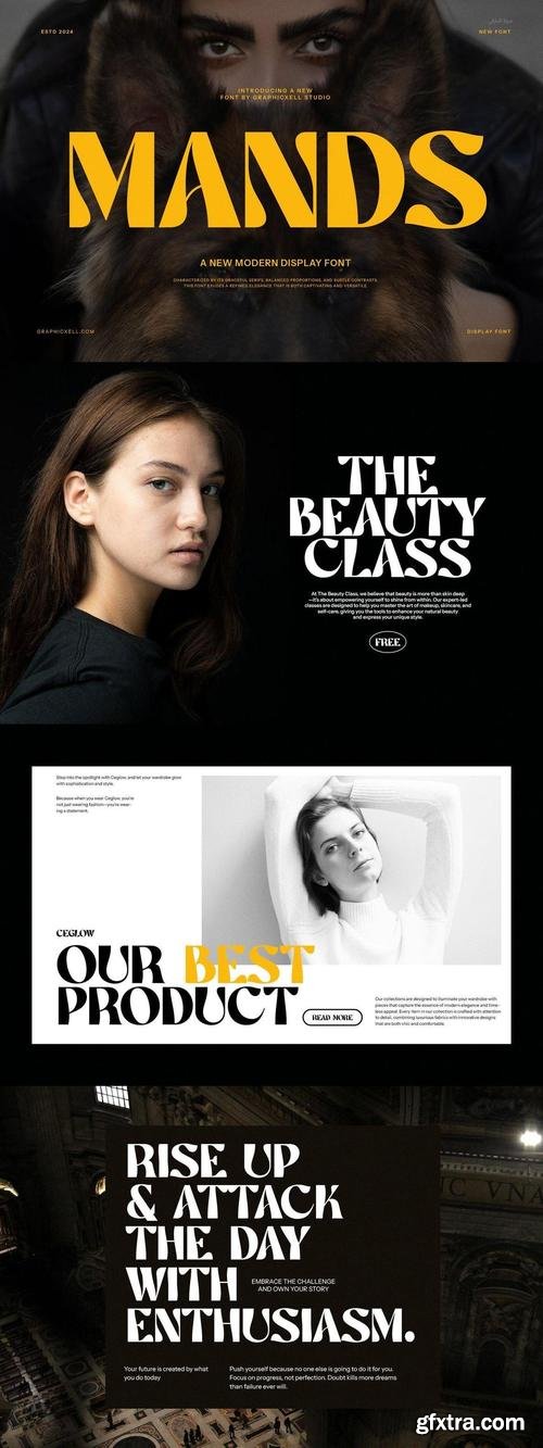 Creativemarket - Mands Unique Serif Font