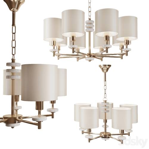 '3dsky Pro - Chandelier Freya Tiana FR5015PL-05G and FR5015PL-08G'