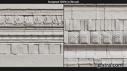Artstation - Sculpting Materials in Zbrush – Volume 1 - In-Depth Tutorial Course