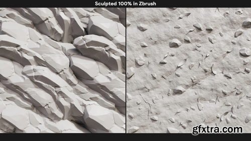 Artstation - Sculpting Materials in Zbrush – Volume 1 - In-Depth Tutorial Course