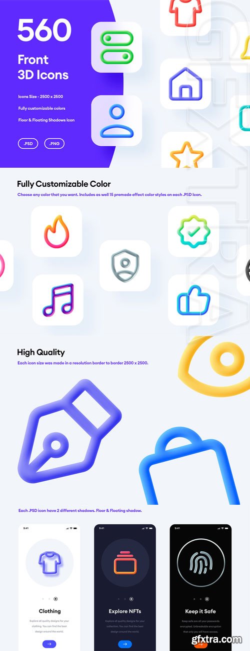 Asylab - 560 Front 3D Icons Asylab - 560 Front 3D Icons