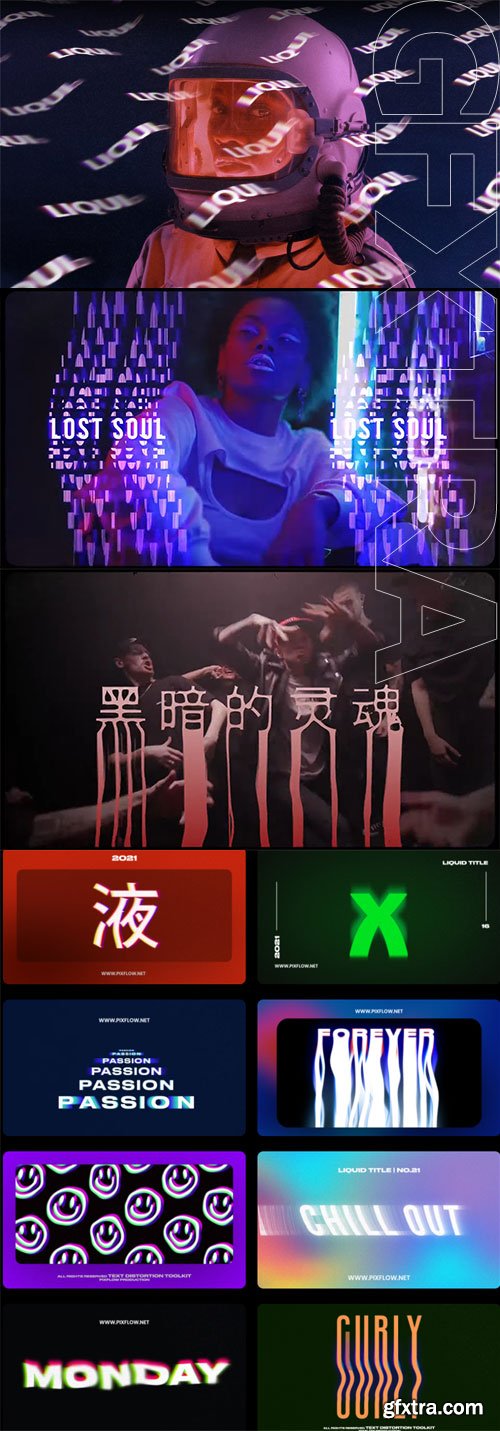 Pixflow - Text Distortion Effects Pixflow - Text Distortion Effects