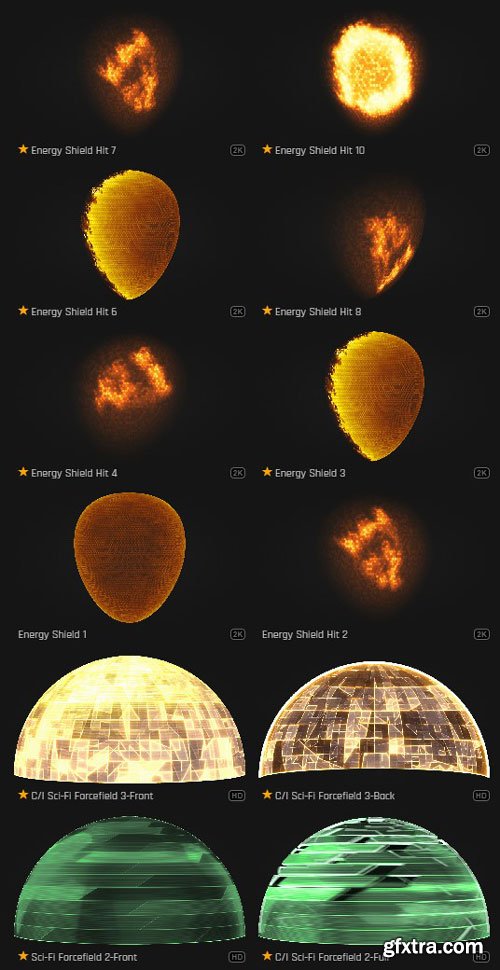 ProductionCrate - Magic Powers Force Fields - 34 4K VFX Items ProductionCrate - Magic Powers Force Fields - 34 4K VFX Items