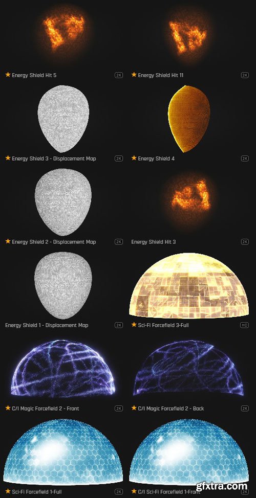 ProductionCrate - Magic Powers Force Fields - 34 4K VFX Items ProductionCrate - Magic Powers Force Fields - 34 4K VFX Items
