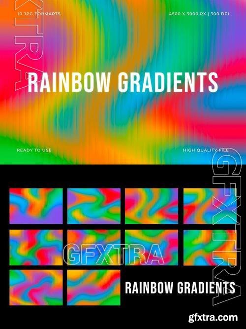 10 Rainbow Gradient Backgrounds #12 NXDY2M8