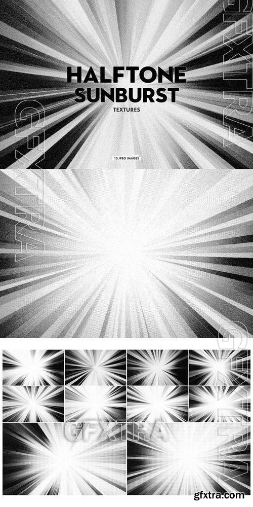Halftone Sunburst Textures 4RUNAGC Halftone Sunburst Textures 4RUNAGC