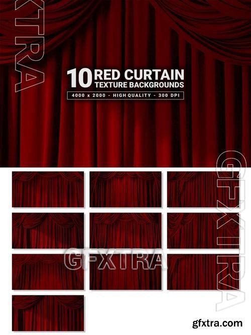 10 Red Curtain Texture Backgrounds EY459Q7