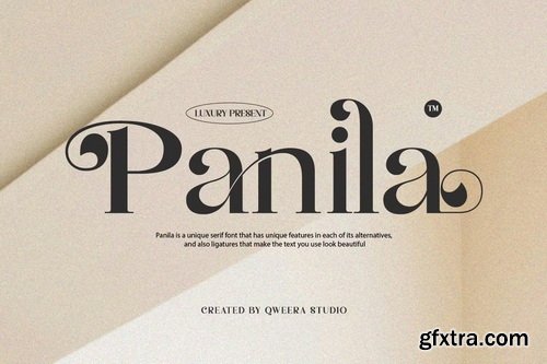 CreativeMarket - Panila - Modern Luxury Serif