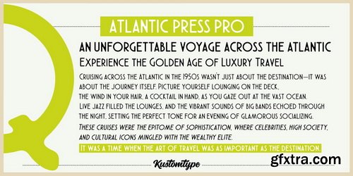 MyFonts - Atlantic Press Pro Font Family