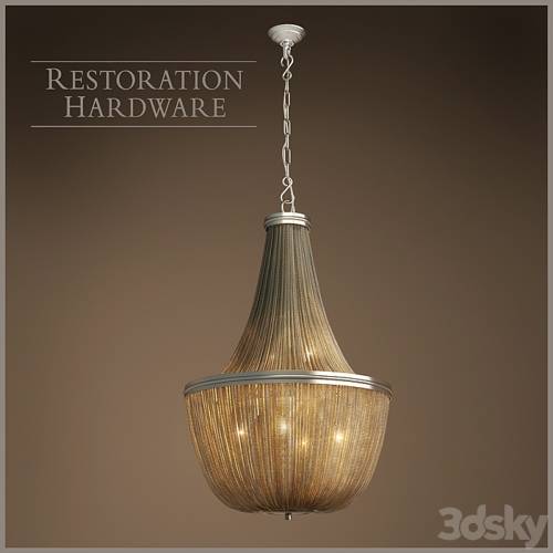 '3dsky Pro - RH / 19Th C. French Empire Chainmail Chandelier'