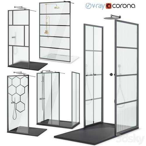 '3dsky Pro - Shower panels West One Bathrooms set 109'