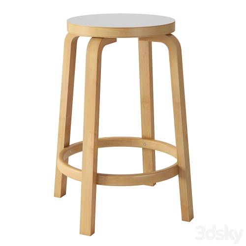 '3dsky Pro - Aalto USA Artek Alvar Aalto Counter Stool 64'