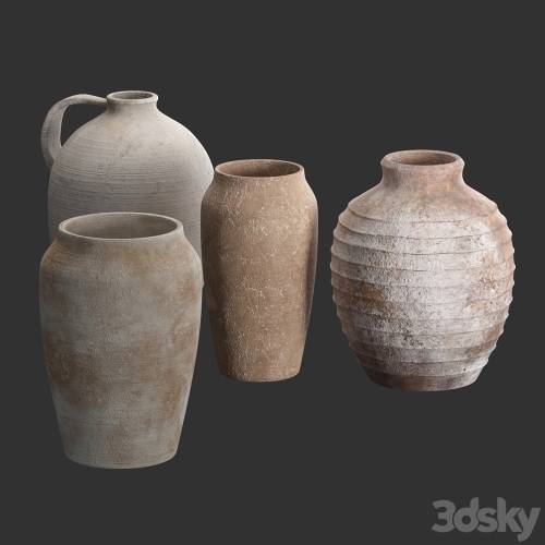 '3dsky Pro - Artisan Hand Painted Vases (Pottery Barn)'