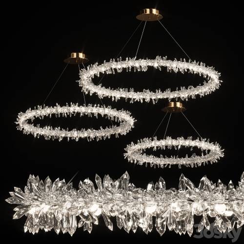 '3dsky Pro - Crystal ring chandelier SIBYL'