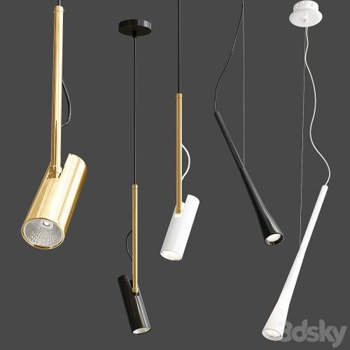 '3dsky Pro - UNA and RIKUS pendant light collection'