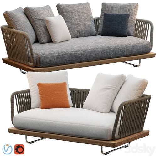 '3dsky Pro - Sunray sofa Minotti outdoor' '3dsky Pro - Sunray sofa Minotti outdoor'