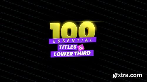 LenoFX - 100 Essential Titles & Lower Thirds