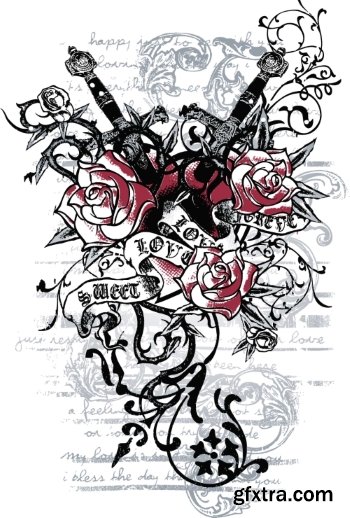 T-Shirt Design Elements #12, 25xEPS