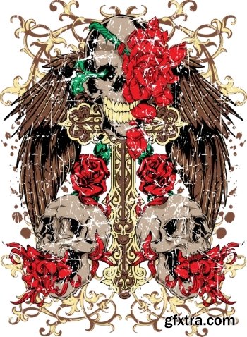 T-Shirt Design Elements #3, 25xEPS