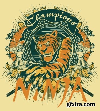 T-Shirt Design Elements #3, 25xEPS