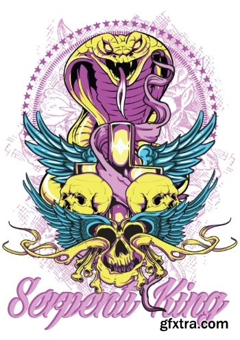 T-Shirt Design Elements #3, 25xEPS