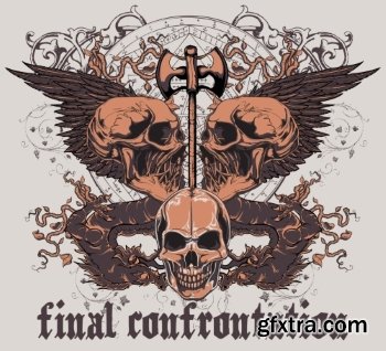 T-Shirt Design Elements #3, 25xEPS