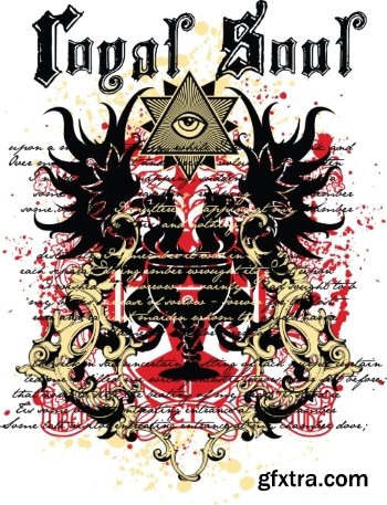 T-Shirt Design Elements #3, 25xEPS