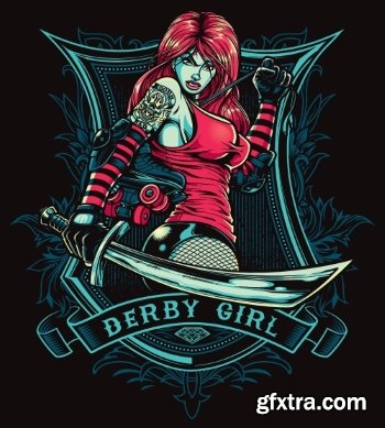 T-Shirt Design Elements #16, 25xEPS