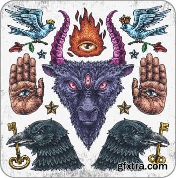 T-Shirt Design Elements #17, 25xEPS