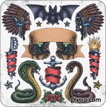 T-Shirt Design Elements #17, 25xEPS