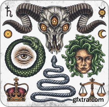 T-Shirt Design Elements #17, 25xEPS